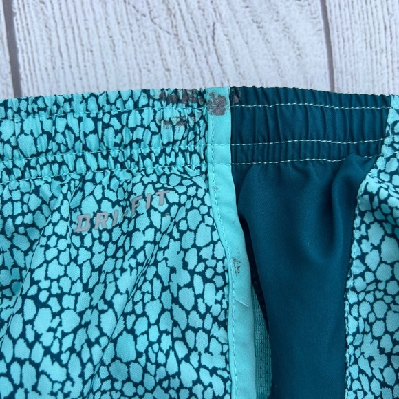 Women’s Dri-Fit Teal Nike Shorts - Picture 6 of 6